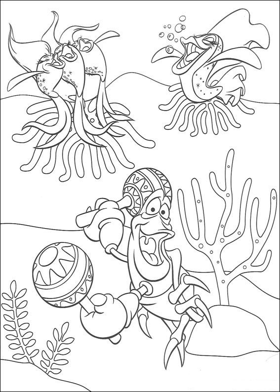 Plansa de colorat cu Mica Sirena 10 2